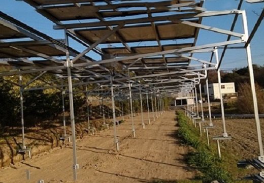日本の農場小屋太陽光発電アルミニウムブラケット362.88 kw