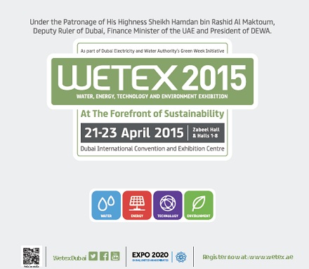 Kingfeels は、アラブ首長国連邦、ドバイで開催される Wetex Exhibition 2015 (4 月 21 日から 4 月 23 日まで) を訪問します。